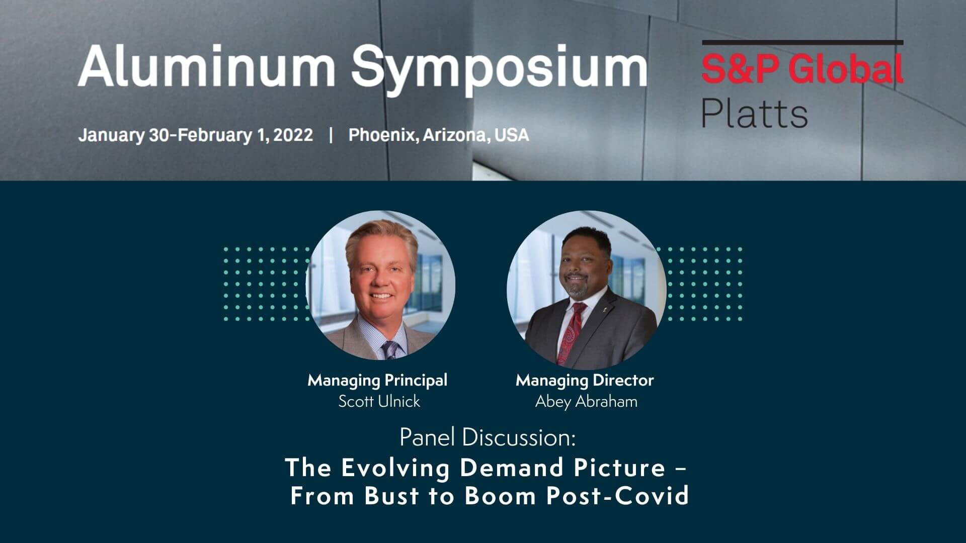 Ducker panel video platts aluminum symposium 2022 Ducker Carlisle